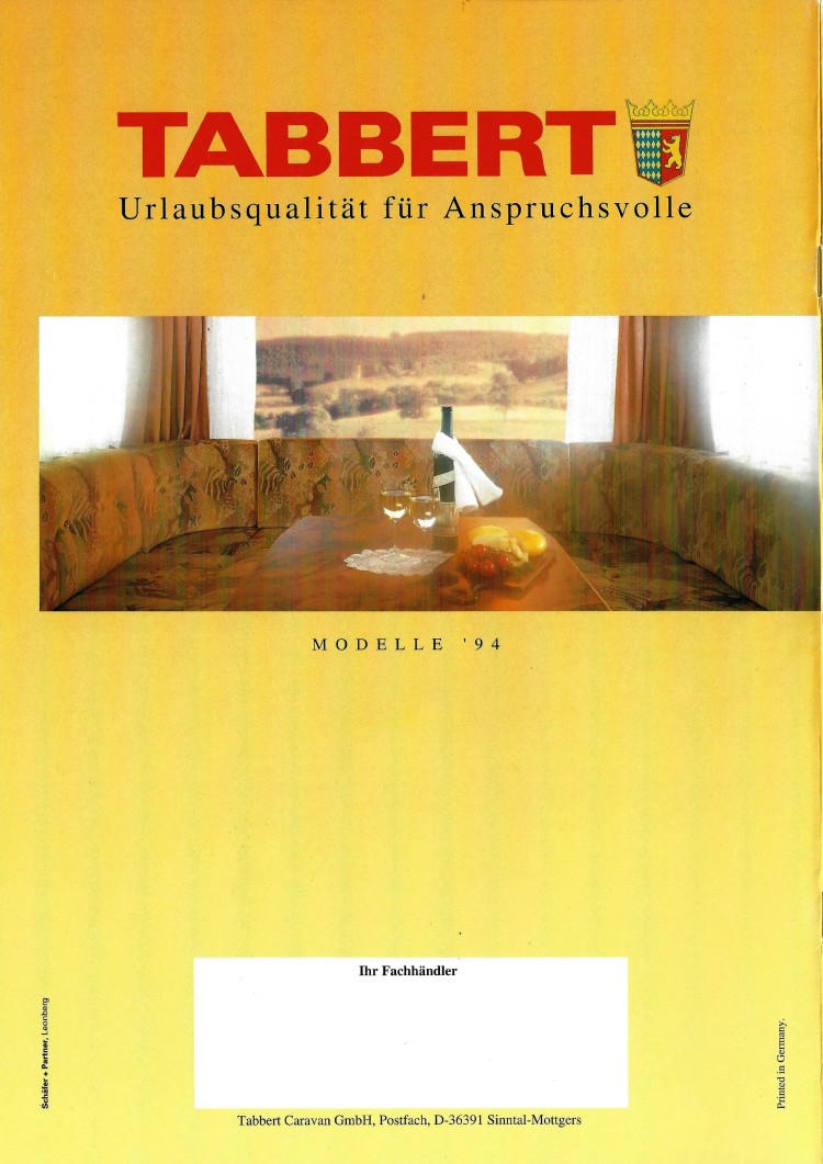 Tabbert 1994 Prospekt 36
